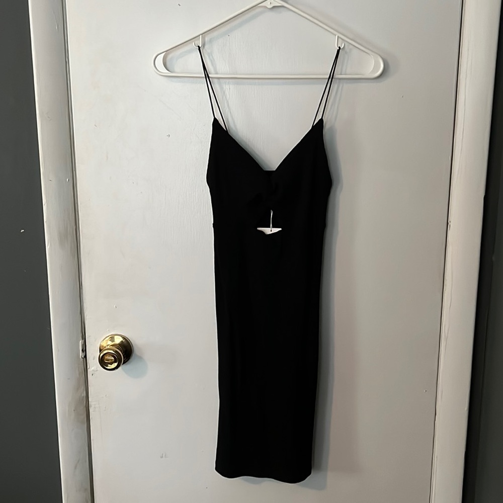 Keyhole Zara ribbed dress NWT